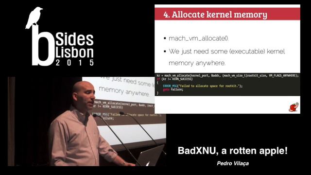 BSidesLisbon2015 - BadXNU, a rotten apple! - Pedro Vilaça смотреть онлайн