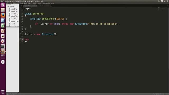 Php poo : Exception смотреть онлайн