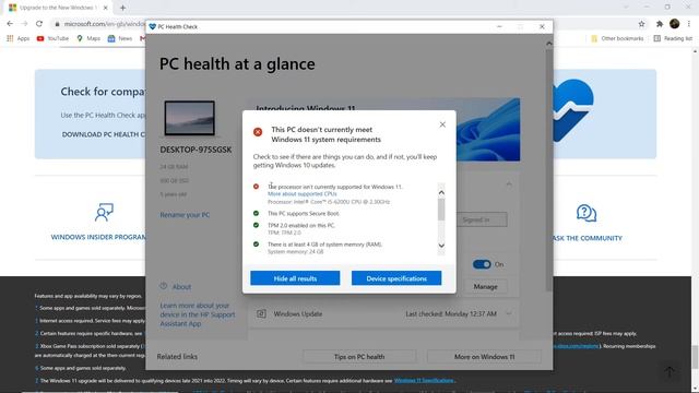 How to Check Windows 11 Minimum Requirements with PC Health Check App || Download PC Health App смотреть онлайн