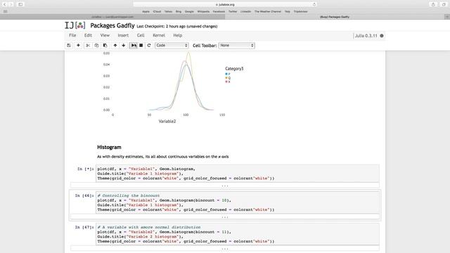 Package Gadfly 04 Density plots Histograms and Violin plots for @JuliaLanguage смотреть онлайн