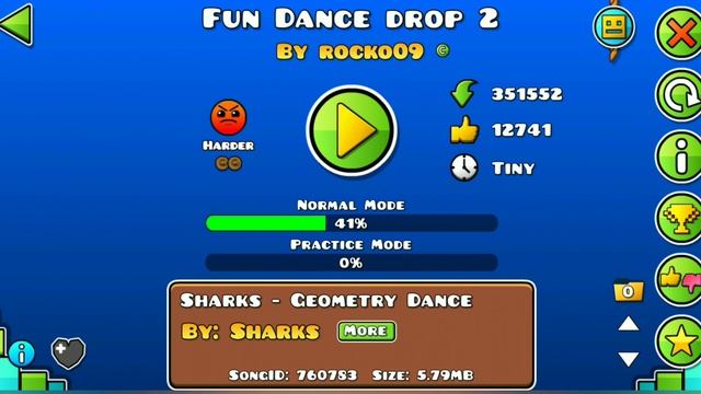 Прохождение Fun Dance Drop в GD смотреть онлайн
