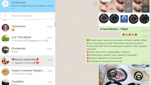 Бьюти-чат в ватсапе. Рассылка в ватсапе. смотреть онлайн