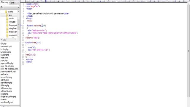 PHP-FUNCTION WITH PARAMETERS смотреть онлайн