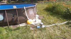 бассейн Bestway - слив воды штатным насосом