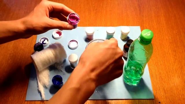 как сделать космос в бутылке