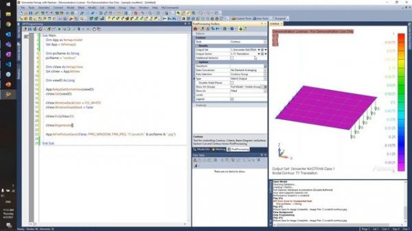 CES: Using Femap API to Automate Results Visualization