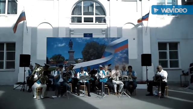 Духовой оркестр ко дню России Таганрог. смотреть онлайн