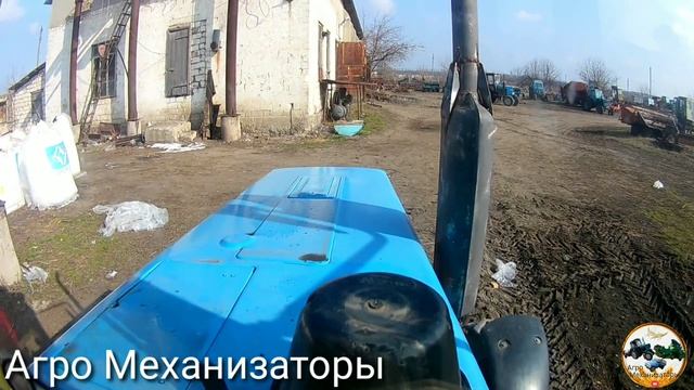 Закончили Разбрасывание УДОБРЕНИИ́ на Тракторе МТЗ 82.1 смотреть онлайн