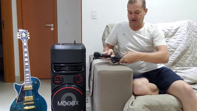 REVIEW - Caixa RN7 LG XBOOM funciona com Microfone Shure SV200 смотреть онлайн