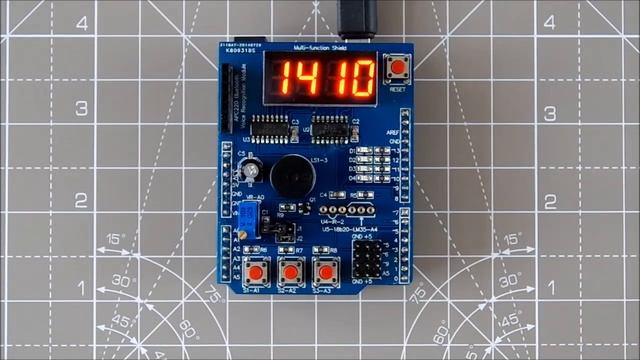 Digital Alarm Clock Using Arduino Multi-function Shield смотреть онлайн