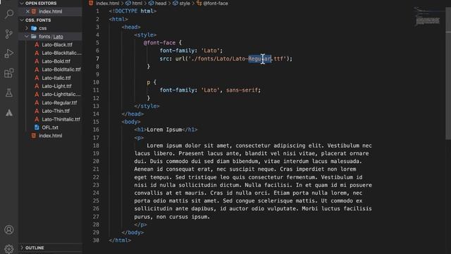 CSS | 46. Local font qo'shish смотреть онлайн