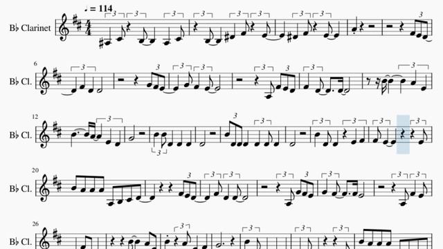 Clarinet Sheet Music: How to play Baby It's Cold Outside (Male Part) by Idina Menzel & Michael Bubl смотреть онлайн
