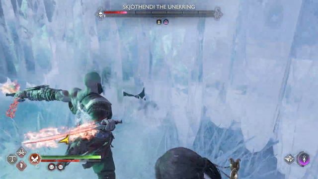 God of War Ragnarok - Skjothendi the Unerring vs Kratos at Lv. 1 (NO DAMAGE / GMGOW) смотреть онлайн