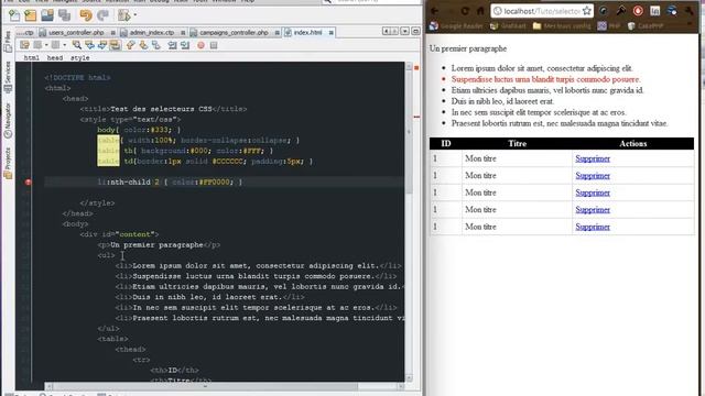 Tutoriel CSS : Le sélecteur :nth-child смотреть онлайн