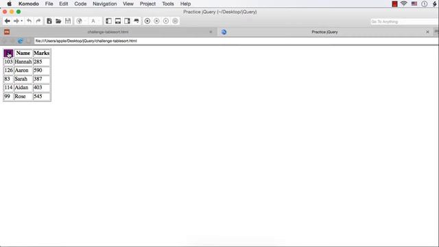 jQuery: Create a Table with Sortable Columns - Part 1 смотреть онлайн