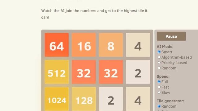 AI 玩 2048 смотреть онлайн