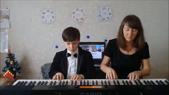 Пассакалия. Обр. Т.Киселёвой. Дуэт мамы и сына. смотреть онлайн