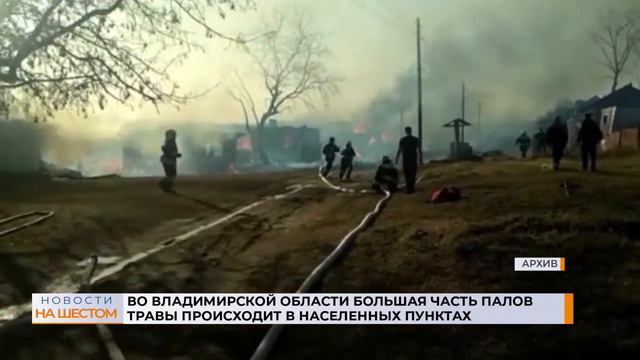 Во Владимирской области большая часть палов травы происходит в населенных пунктах смотреть онлайн