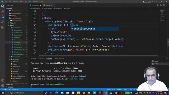 13. React Router Passing Probs to Routes | Dr Vipin Classes смотреть онлайн