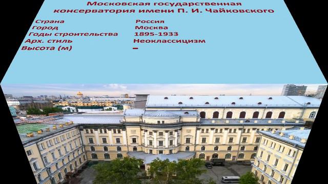 Московская государственная консерватория имени П. И. Чайковского (Москва) смотреть онлайн