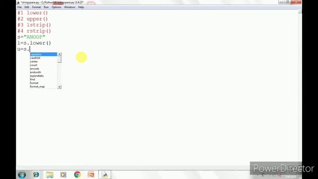 String Method:-Lower(),Upper(),Lstrip(),Rstrip() смотреть онлайн