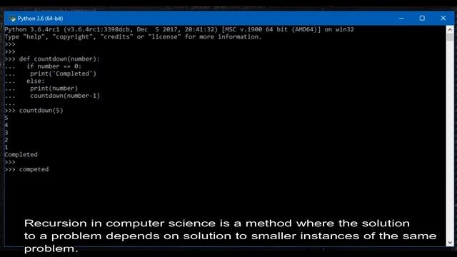 Python Recursion ||| Python Tutorial ||| Python Programming #13 смотреть онлайн