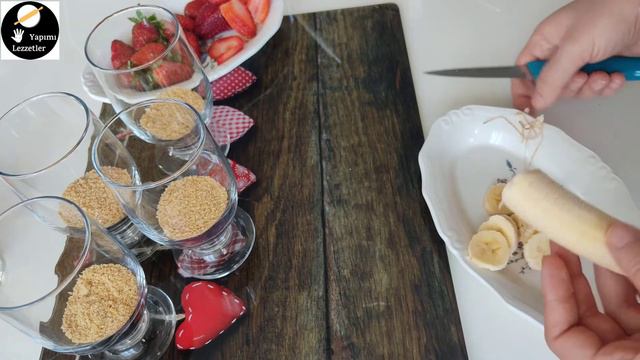 AŞIRI LEZZETLİ❗5 DK da Tam Kıvamında Magnolia Tarifi👌En Kolay En Lezzetli Sütlü Tatlı çilekli tatlı смотреть онлайн