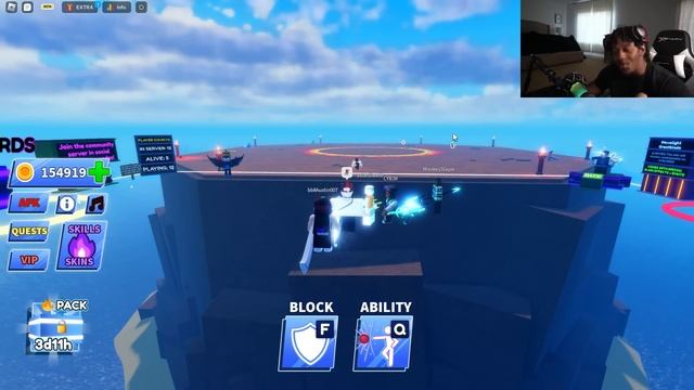 Roblox Blade Ball but INFINITY ABILITY is HACKS смотреть онлайн