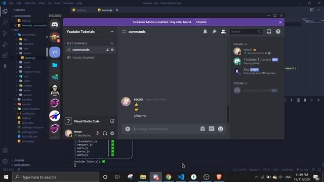 #21 Meme & Automeme Command (EASY TUTORIAL) | discord.js смотреть онлайн