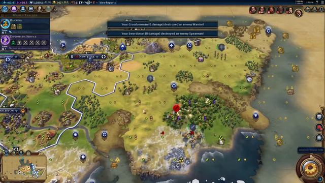 Civ 6 America #15 (Emperor, 12 Player, Huge Fractal Map) смотреть онлайн