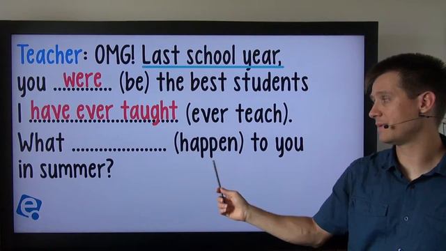 Past Simple vs. Present Perfect 10: Test 2 смотреть онлайн
