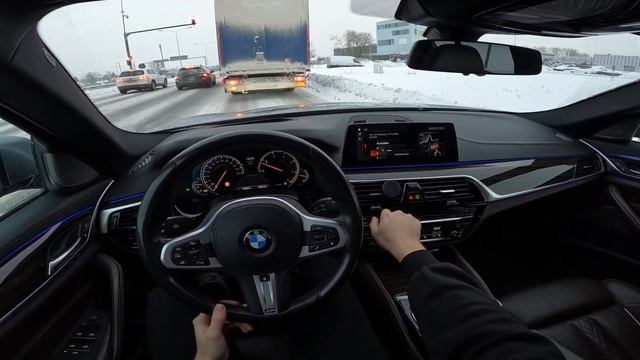 2017 BMW G30 540d X-drive M-sport POV Review/Drive