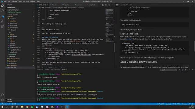 React TypeScript Leaflet Draw API - Get Started Template смотреть онлайн