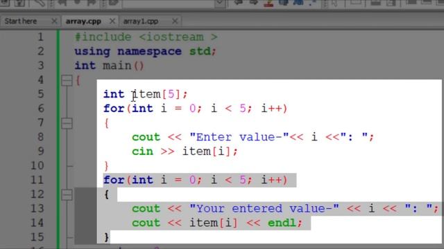 Array Initialization (Run Time) Part - 7 смотреть онлайн
