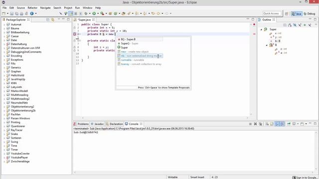 Java Objekt-Orientierung für Profis #11 - static inner classes смотреть онлайн