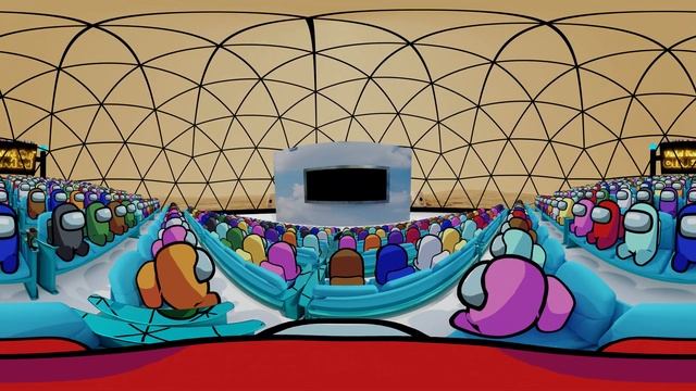 AMONG US 360° - CINEMA HALL 4 (SHORT 01) VR/360° ANIMATION | VR/360° Experience смотреть онлайн