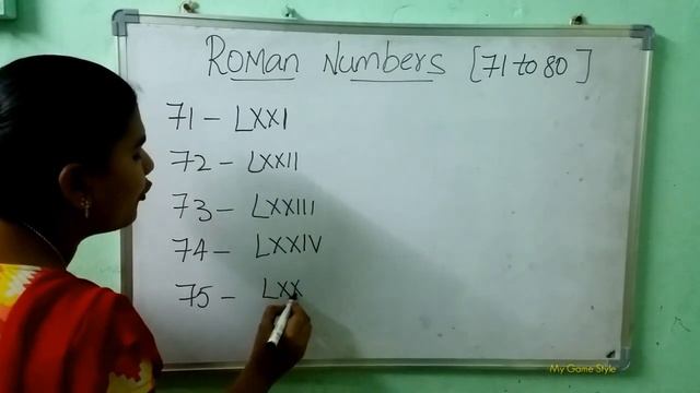 Roman Numbers 71 to 80 смотреть онлайн