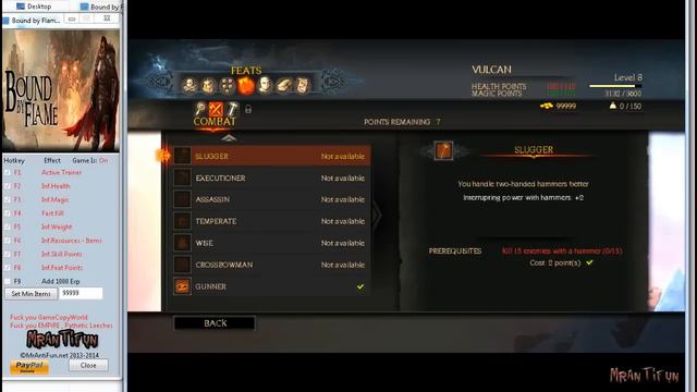 Bound by Flame V1.00 Trainer +9 смотреть онлайн