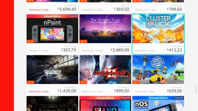 LOS MEJORES JUEGOS EN OFERTA en Tienda Nintendo Switch 💸 E SHOP ARGENTINA смотреть онлайн