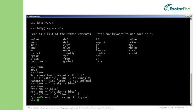 Introducing Python keywords | Python for beginners смотреть онлайн