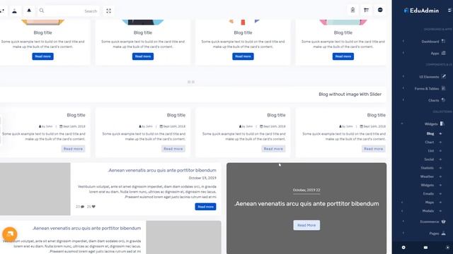 Dashboard education learning management system Bootstrap 5 UI Kit смотреть онлайн
