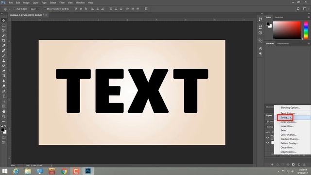 How To Add Border To Text In Photoshop CC -  Youtech Bangladesh