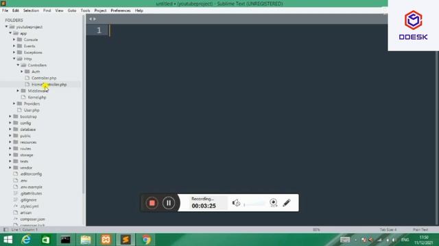 How to create controllers in laravel смотреть онлайн