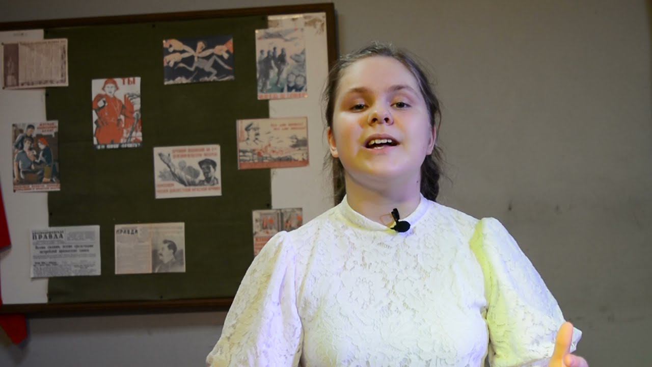 "Стих о журавле герое" читает Анна Анисимкина,11 лет смотреть онлайн