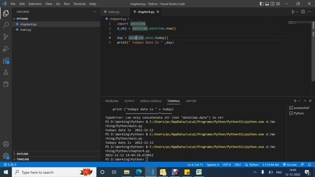 Chapter 4: Date, Time, Month In Python смотреть онлайн