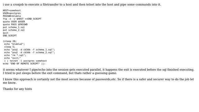 Scripting (piping) commands into a telnet session (3 Solutions!!) смотреть онлайн