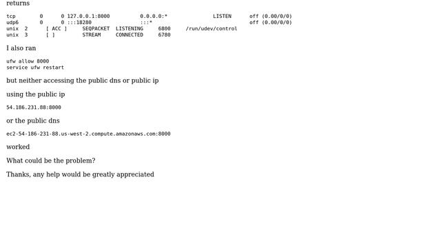 DevOps & SysAdmins: Time out when access localhost for ec2 ubuntu server смотреть онлайн