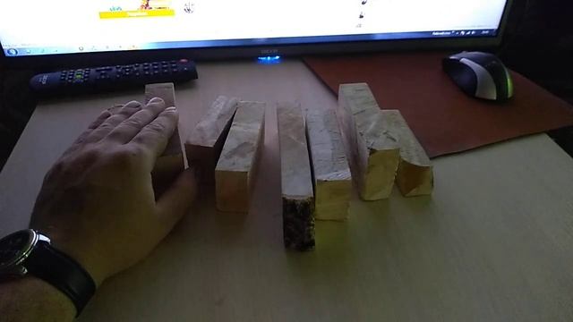 Быстрая сушка древесины.Сувель бруски для рукояти ножа. смотреть онлайн