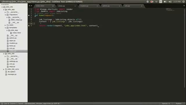 Django Jobs Site Tutorial Part 4 Django Template For Loops смотреть онлайн