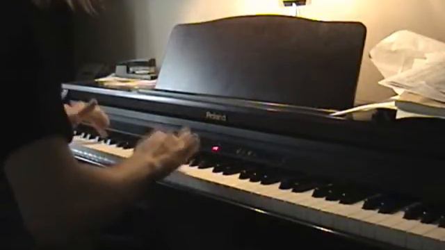 through the fire and flames on PIANO!!! смотреть онлайн